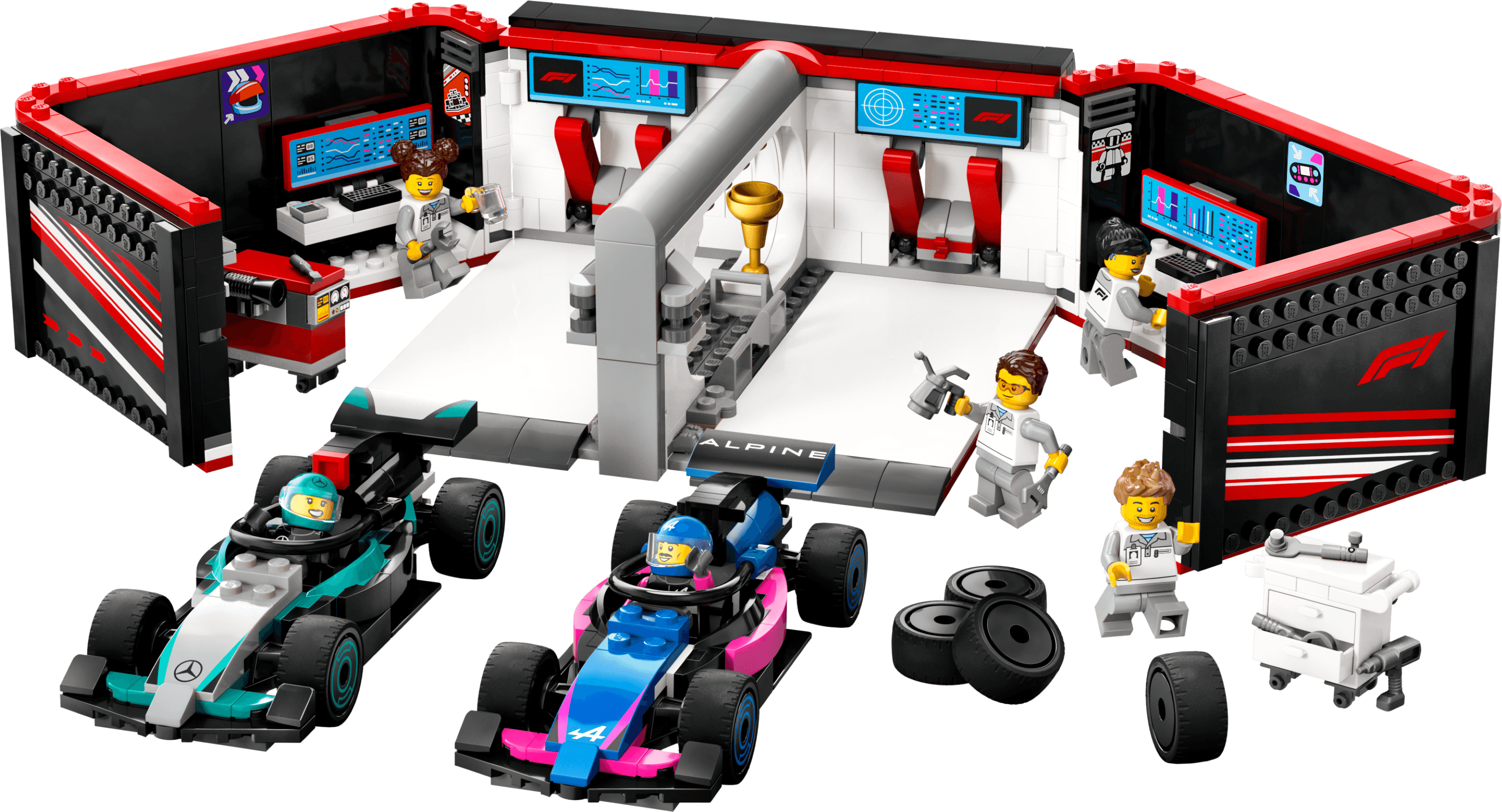 F1 Garage & Mercedes-AMG & Alpine Cars