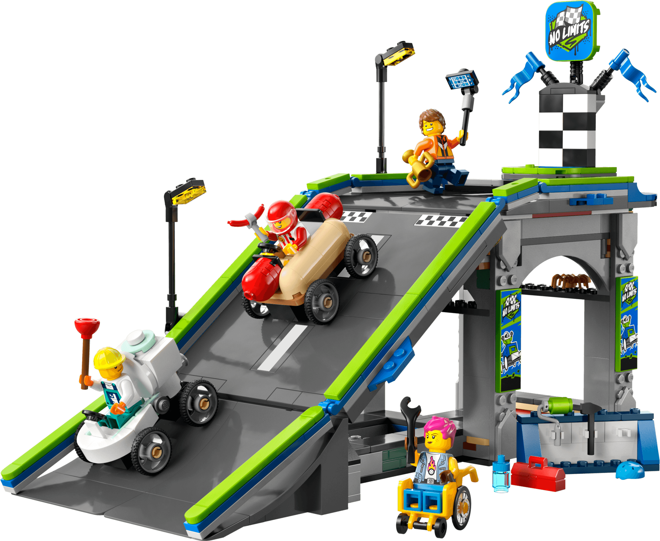 No Limits: Race Car Ramp Track