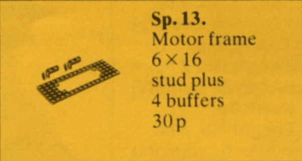 Train Motor Plate with Buffers